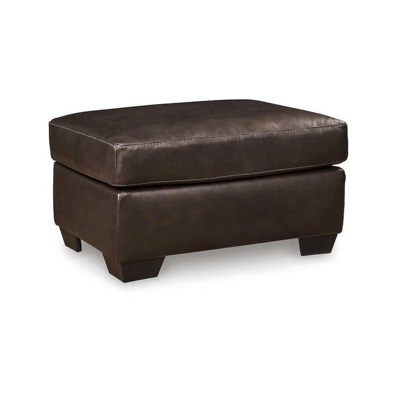 Santorine Leather & Faux Leather Ottoman