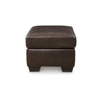 Santorine Leather & Faux Leather Ottoman
