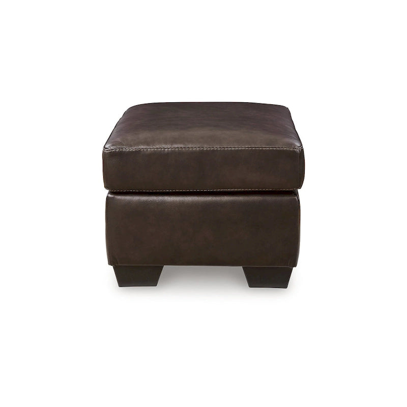 Santorine Leather & Faux Leather Ottoman