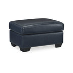 Santorine Leather & Faux Leather Ottoman