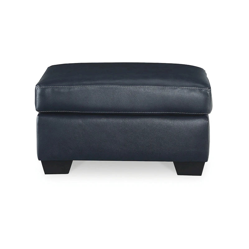 Santorine Leather & Faux Leather Ottoman