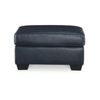 Santorine Leather & Faux Leather Ottoman