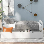 Twin size platform bed