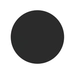 Round Tempered Glass Table Top in Black with Beveled Edge