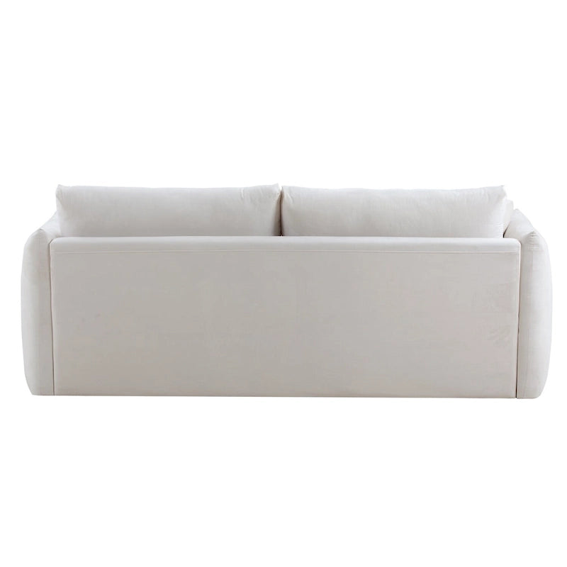 W85in Modern Upholstered 3 Seater Fabric Couch Sofa for Living Room