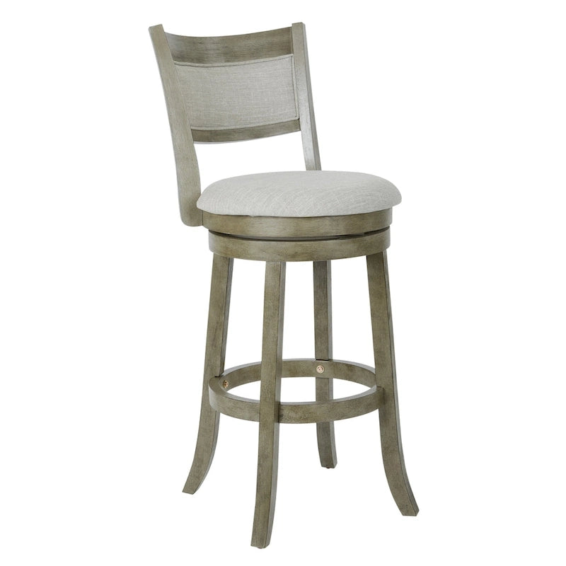 McNiven 30-inch Swivel Bar Stool with Solid Back