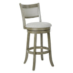 McNiven 30-inch Swivel Bar Stool with Solid Back