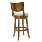 McNiven 30-inch Swivel Bar Stool with Solid Back