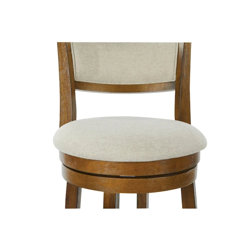McNiven 30-inch Swivel Bar Stool with Solid Back