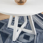 Catron White Round Dining Table