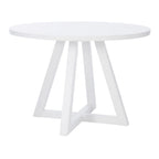 Catron White Round Dining Table