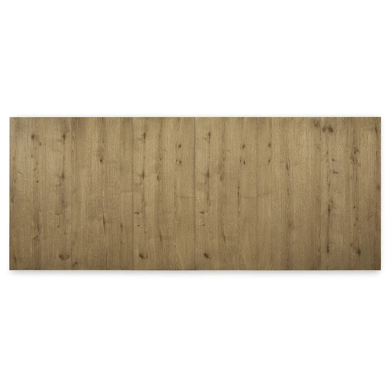 Galliden Light Brown Rustic Oak Dining Extension Table 44.5x108x30