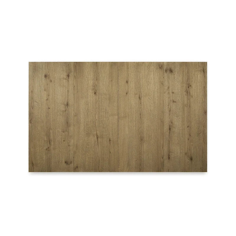 Galliden Light Brown Rustic Oak Dining Extension Table 44.5x108x30