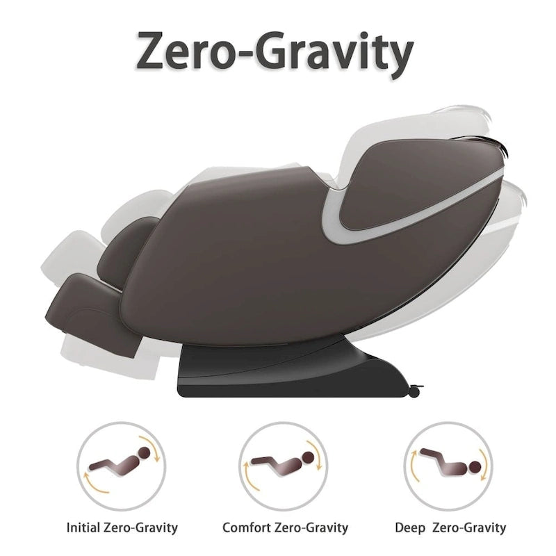 Massage Chair Recliner with Zero Gravity Airbag Massage Bluetooth Speaker Foot RollerBlack