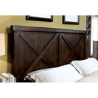 Wooden Bed in Dark Walnut Finish