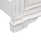 Abbey Park Antique White King Panel Bed
