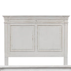 Abbey Park Weathered Brown & Antique White Queen Panel Bed