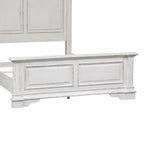 Abbey Park Weathered Brown & Antique White Queen Panel Bed