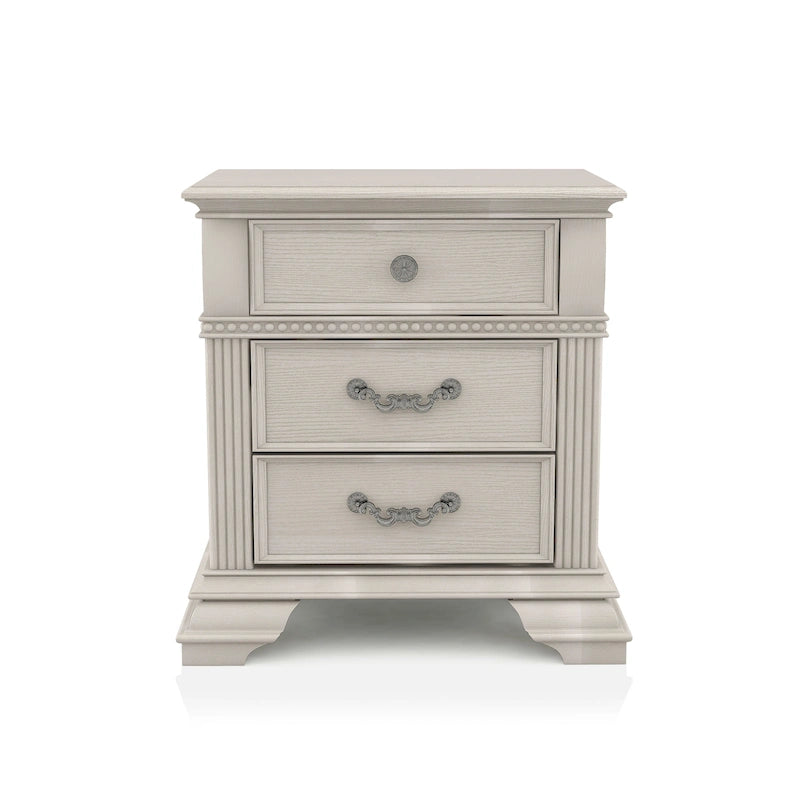 Stroh Traditional Wood 2-Drawer Nightstand with USB Charger