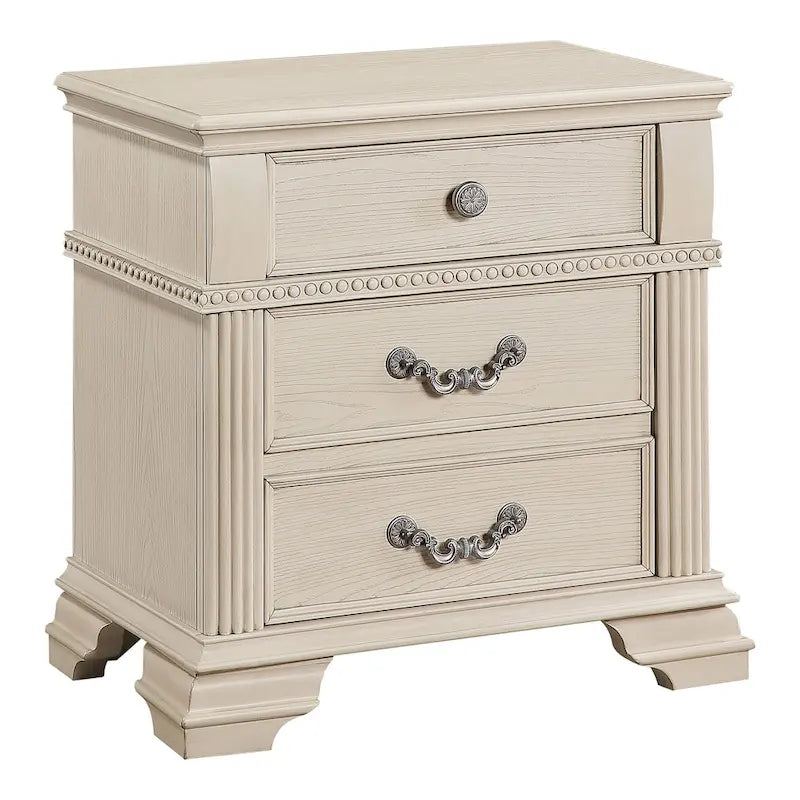 Stroh Traditional Wood 2-Drawer Nightstand with USB Charger