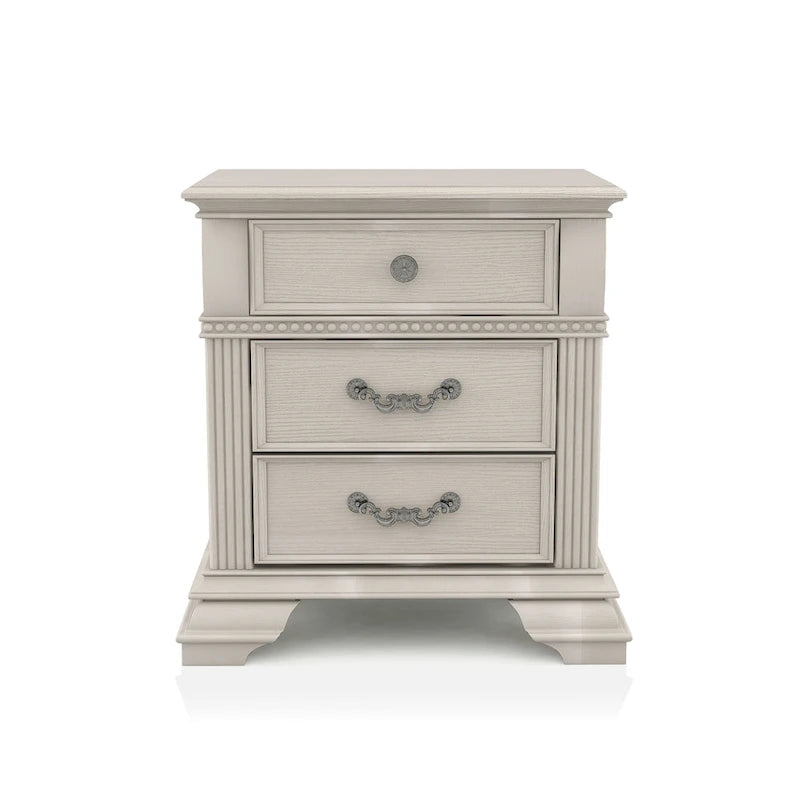 Stroh Traditional Wood 2-Drawer Nightstand with USB Charger
