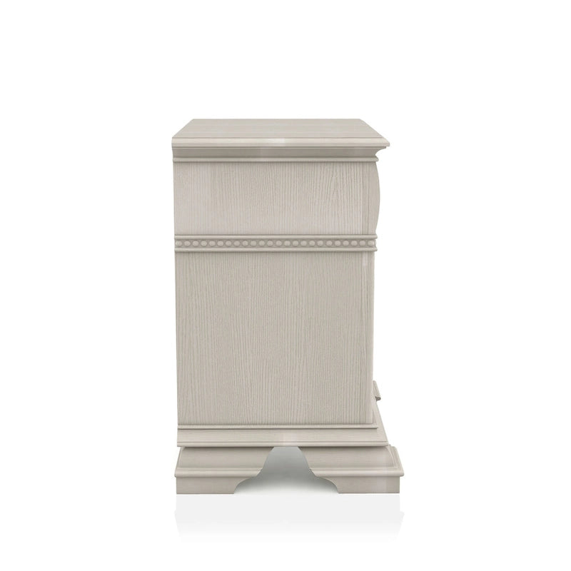 Stroh Traditional Wood 2-Drawer Nightstand with USB Charger