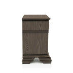 Stroh Traditional Wood 2-Drawer Nightstand with USB Charger