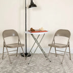 2 Pack Double Braced Metal Folding Chair