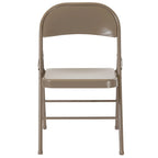 2 Pack Double Braced Metal Folding Chair