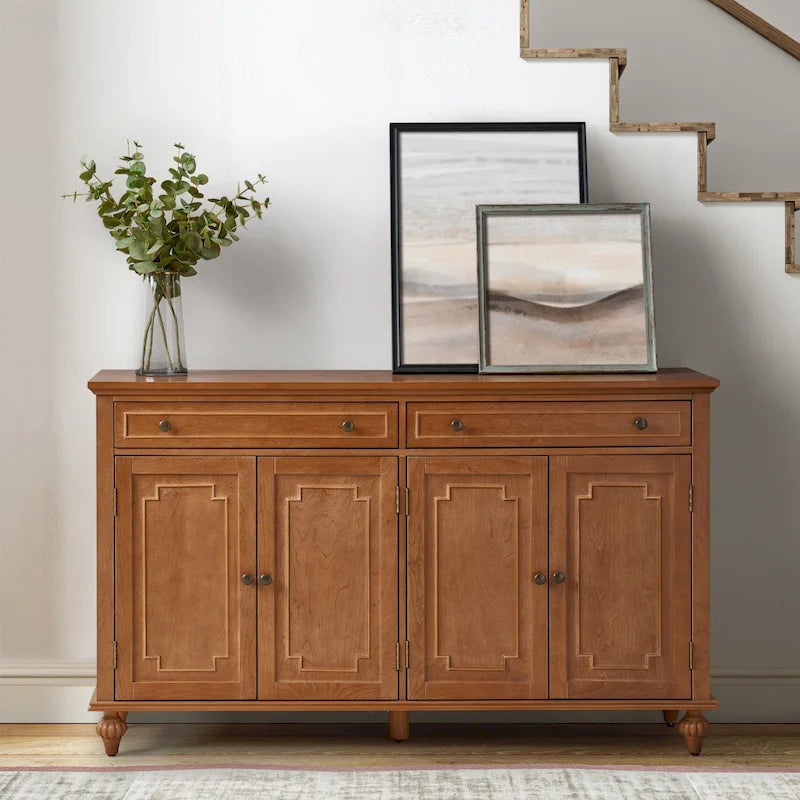 Ruby 58-inch Traditional Wide 2-Drawer Sideboard with Adjustable Shelves