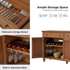Ruby 58-inch Traditional Wide 2-Drawer Sideboard with Adjustable Shelves