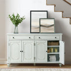 Ruby 58-inch Traditional Wide 2-Drawer Sideboard with Adjustable Shelves