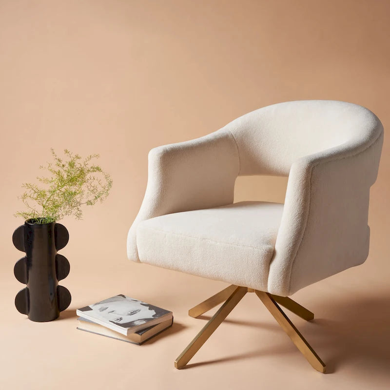 Sanni Swivel Accent Chair 27Wx29Dx33H