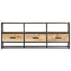 TV Stand 47.2x11.8x17.7 Solid Mango Wood