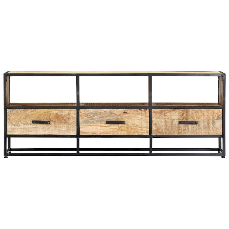 TV Stand 47.2x11.8x17.7 Solid Mango Wood