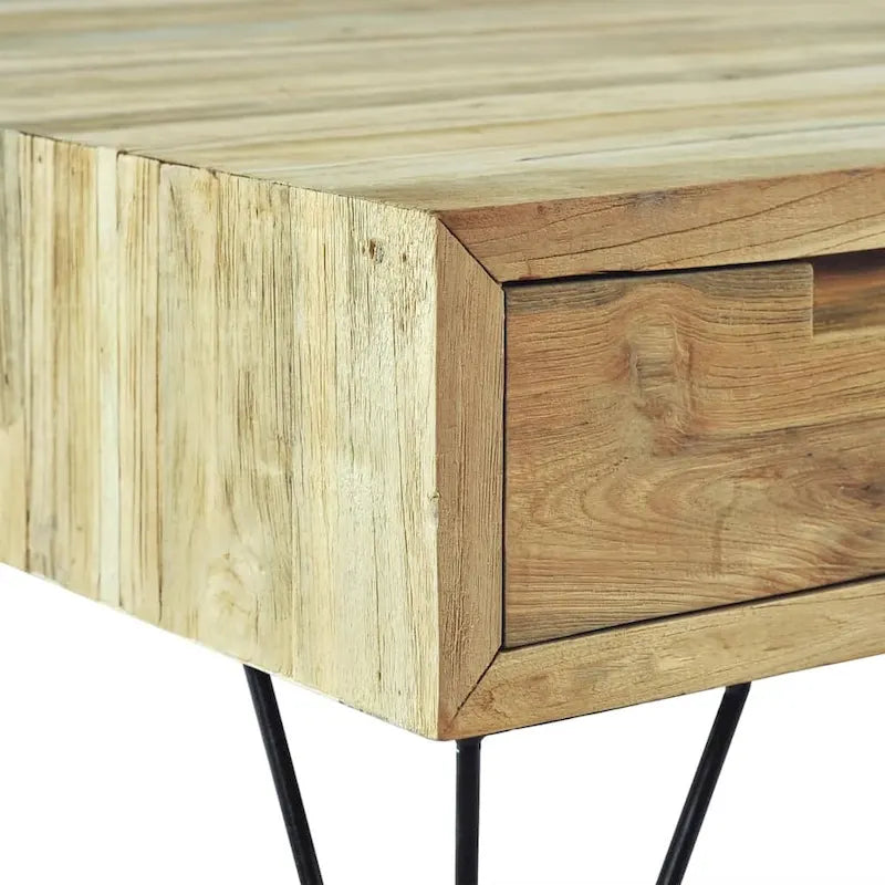 TV Stand 47.2x13.8x13.8 Solid Teak Wood Colonial Style