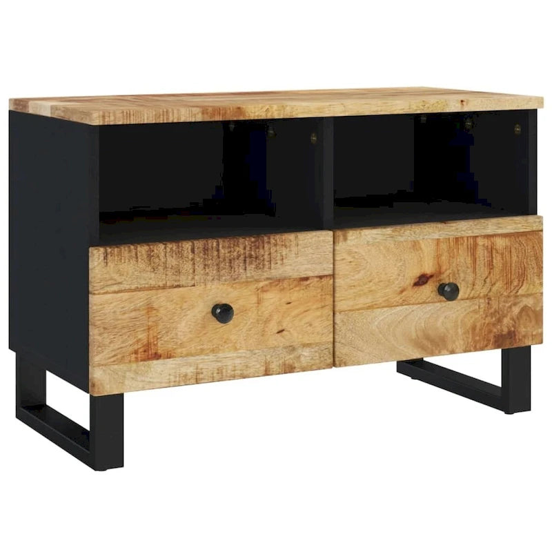 TV Stand 27.6x13x18.1 Solid Mango Wood