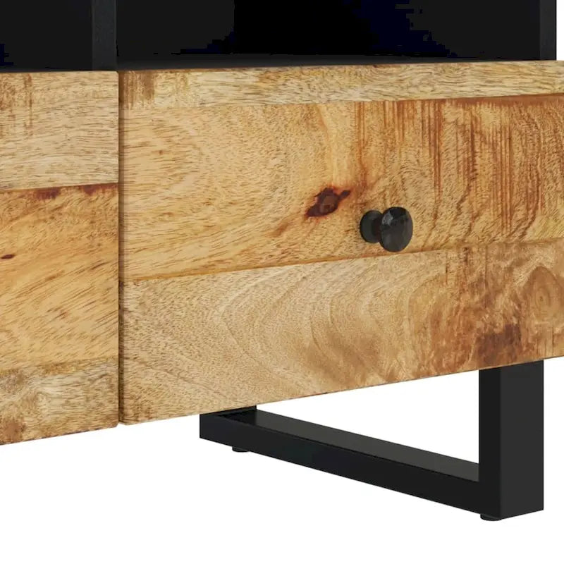 TV Stand 27.6x13x18.1 Solid Mango Wood