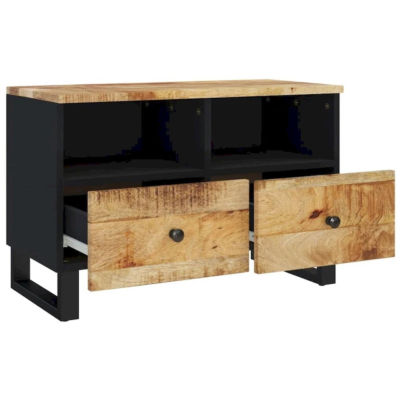 TV Stand 27.6x13x18.1 Solid Mango Wood