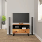 TV Stand 27.6x13x18.1 Solid Mango Wood