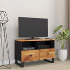 TV Stand 27.6x13x18.1 Solid Mango Wood