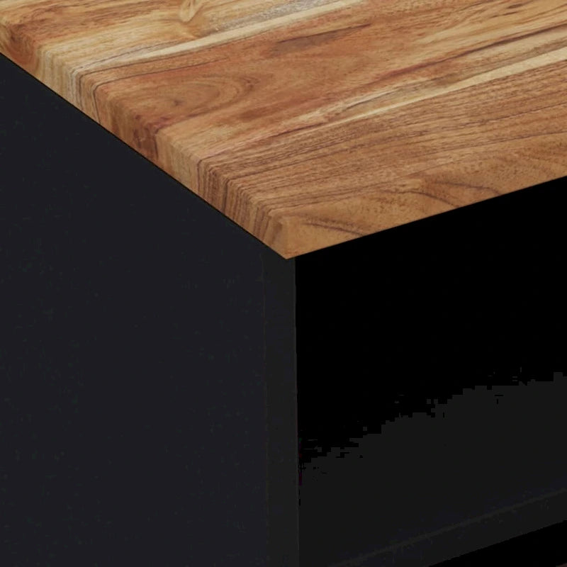 TV Stand 27.6x13x18.1 Solid Mango Wood