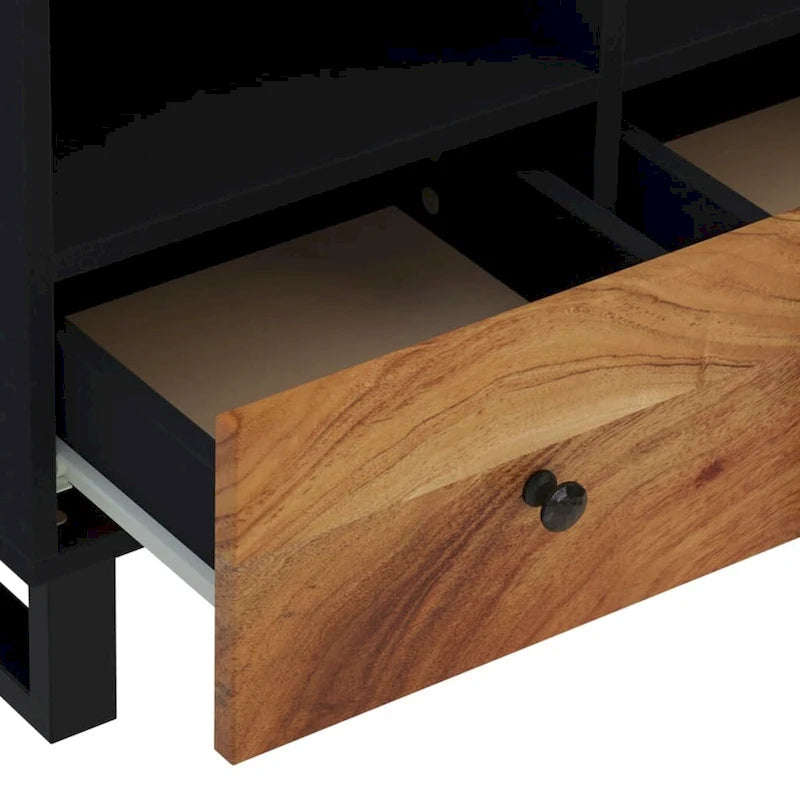 TV Stand 27.6x13x18.1 Solid Mango Wood