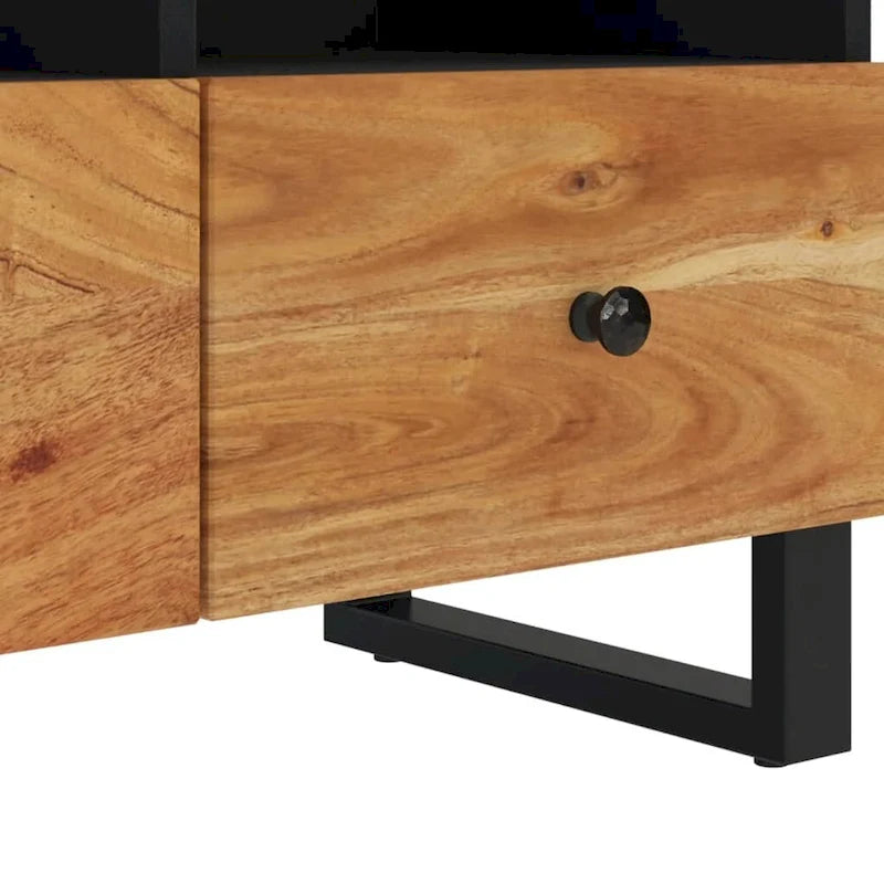TV Stand 27.6x13x18.1 Solid Mango Wood
