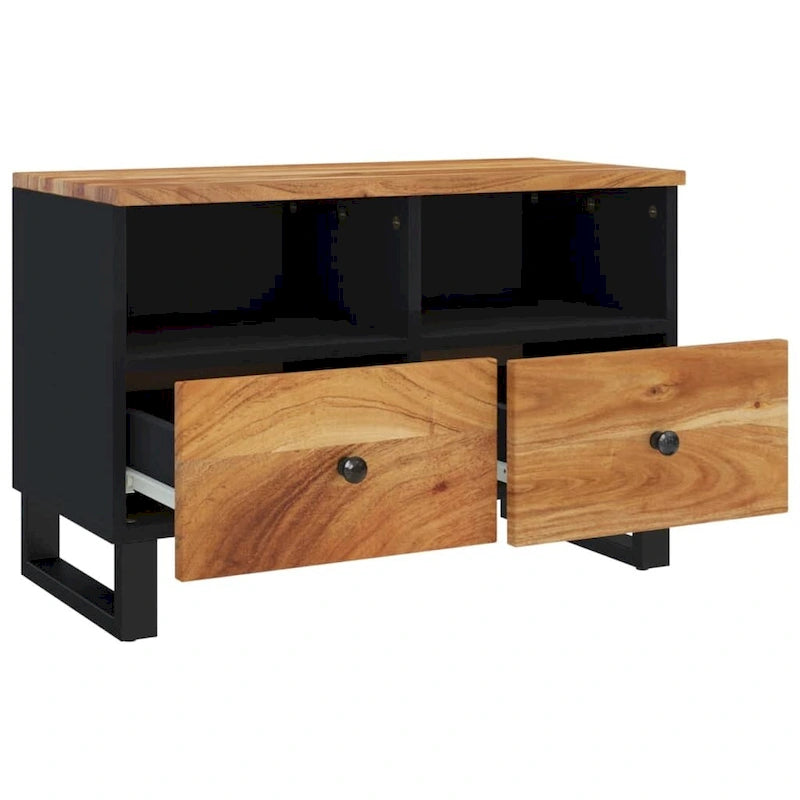 TV Stand 27.6x13x18.1 Solid Mango Wood