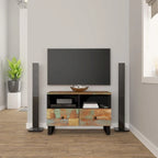TV Stand 27.6x13x18.1 Solid Mango Wood