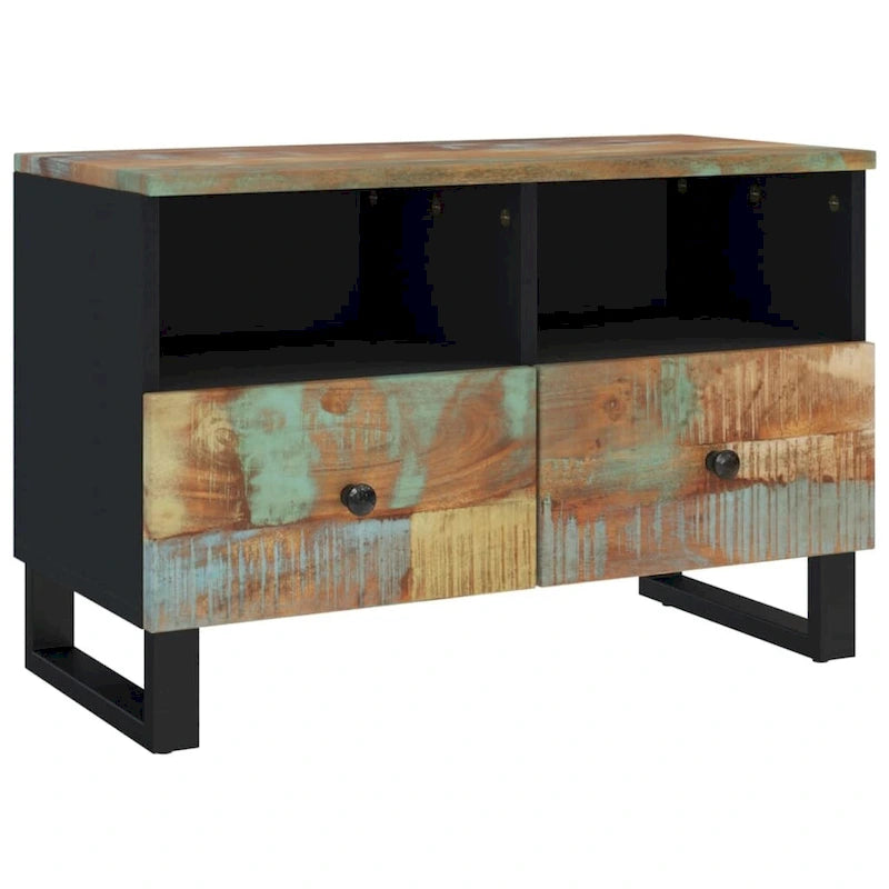 TV Stand 27.6x13x18.1 Solid Mango Wood