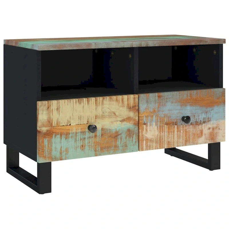 TV Stand 27.6x13x18.1 Solid Mango Wood