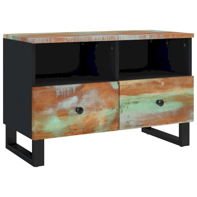 TV Stand 27.6x13x18.1 Solid Mango Wood