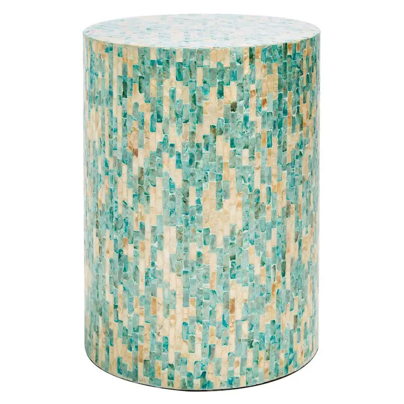 Tessie Mosaic Round Accent Table 14x14x20 inch
